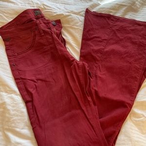 Deep Red Flare Jeans Citizens of Humanity Size 29